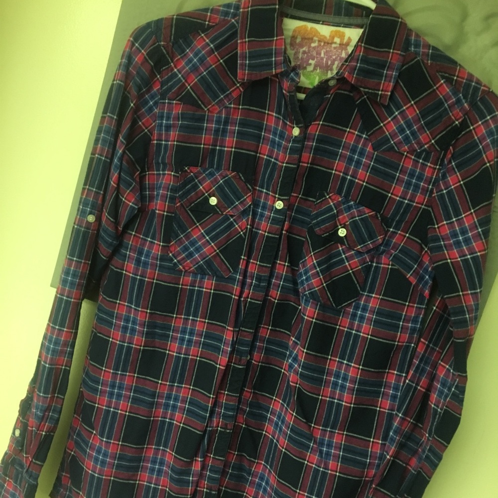 Derek Heart Plaid Shirt
